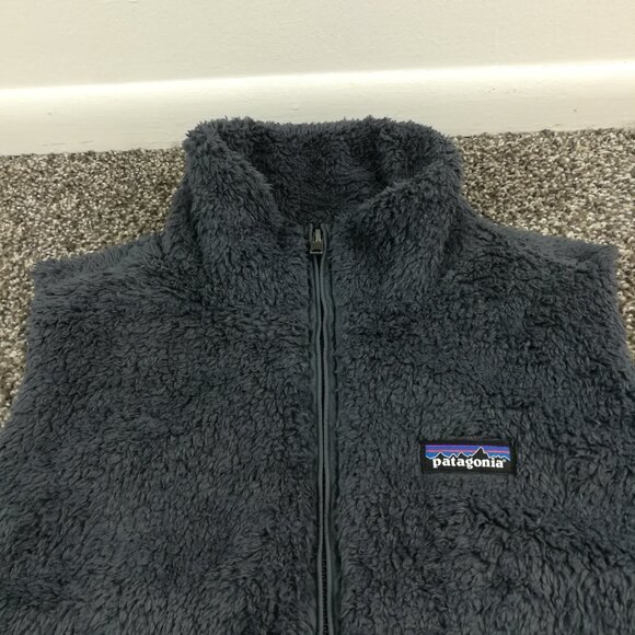 NWT Patagonia Vest Los Gatos High Pile Fleece Full Zip Blue Womens Large $119 - Picture 2 of 9